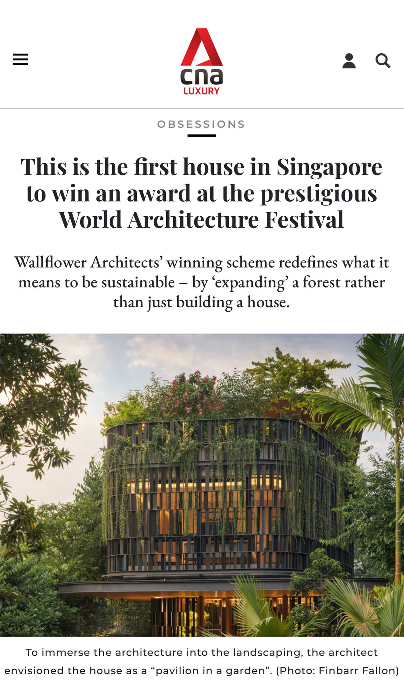 Touching Eden House<br> CNA Luxury