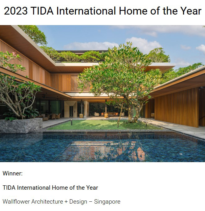 Forgetting Time House <br> 2023 TIDA International Home of the Year