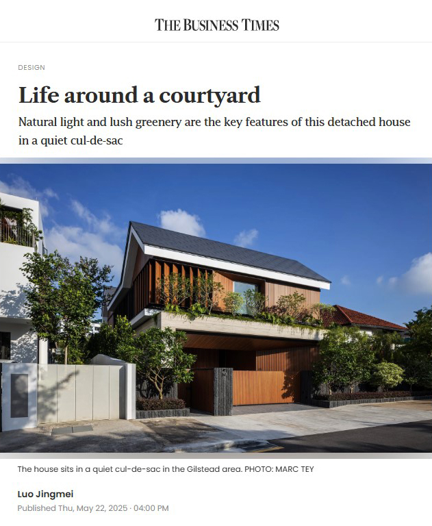 Open Courtyard House <br> The Business Times